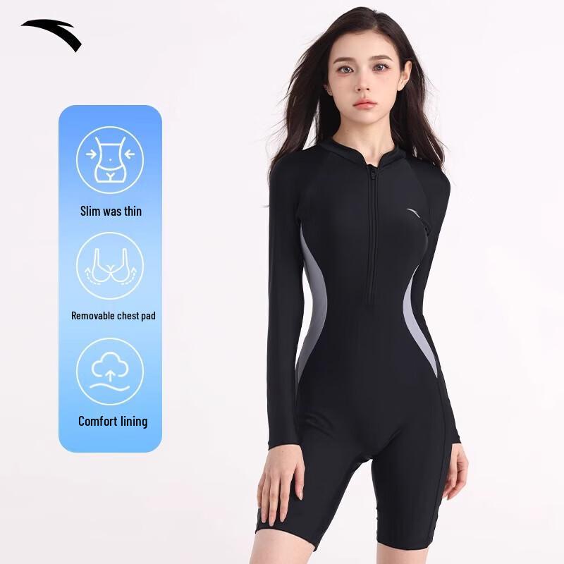 Anta Women's Long Sleeve One-Piece Swimsuit