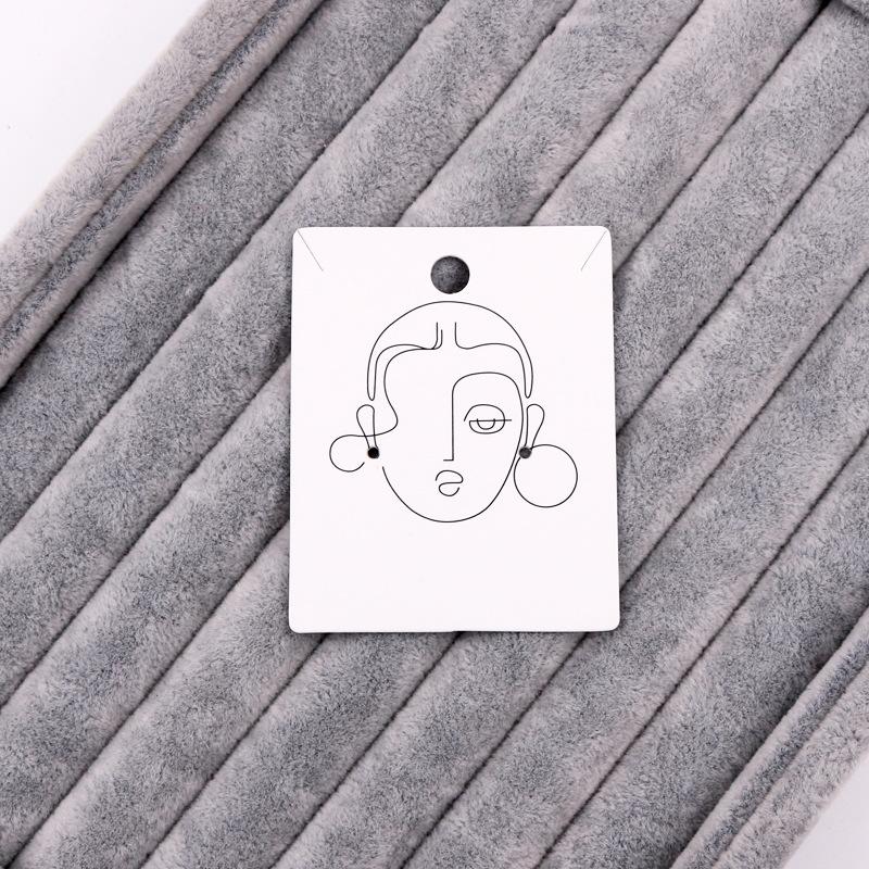 100PCS Paperboard Necklace Paper Card Beauty Jewelry Cardboard Earring Display Card  Jewelry Packing