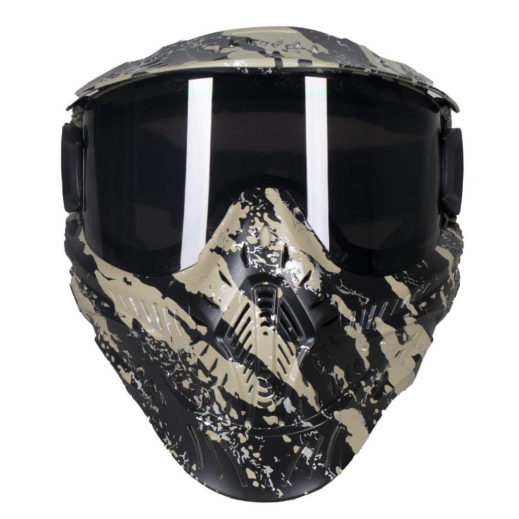 HK Army HSTL Goggles with Thermal Lenses Paintball/Airsoft Anti-Fog (Fracture Black/Tan/Smoke Lenses)