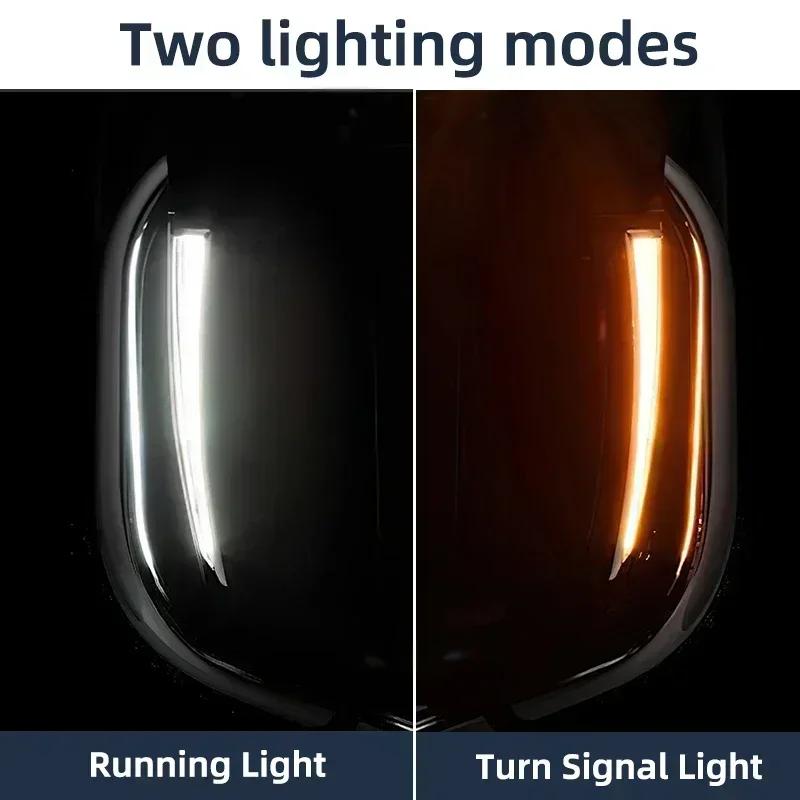 Running Lights Motorcycle LED Lower Fairing Turn Signal Lamp ABS For Harley Touring Road Street Glide Electra Glide FLHR 2014-up