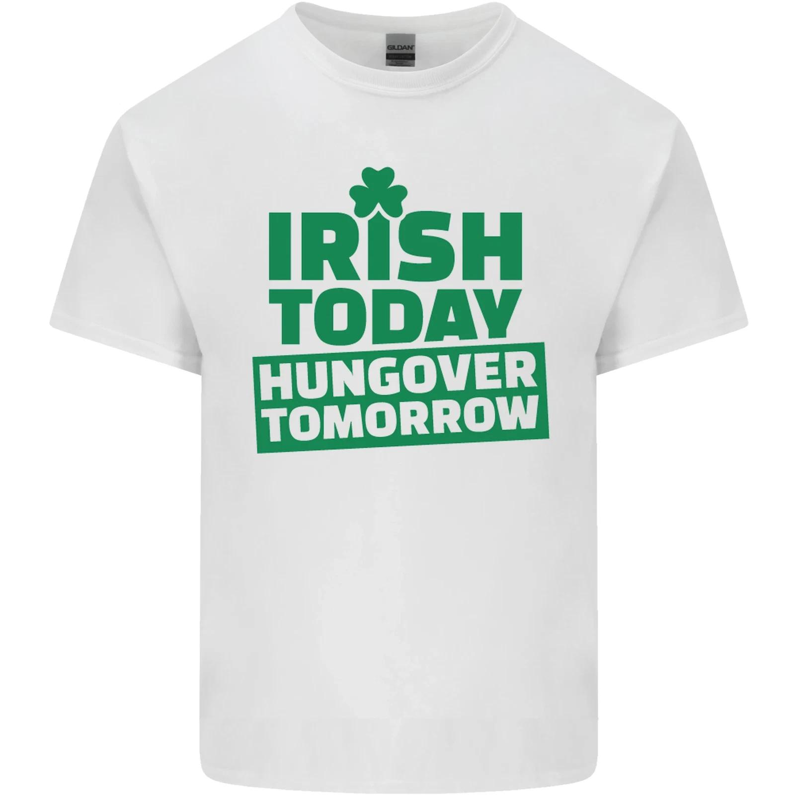 Irish Hungover Tomorrow St Patricks Day Kids T-Shirt Childrens 4XL