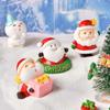 Dairy Sheep Home Decoration Animal Model Santa Claus Christmas Tree Figurines Micro Landscape