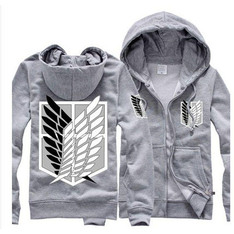 Premium Quality Anime Attack On Titan Men's Fit Hoodie Coat Perfect For Any Occasion