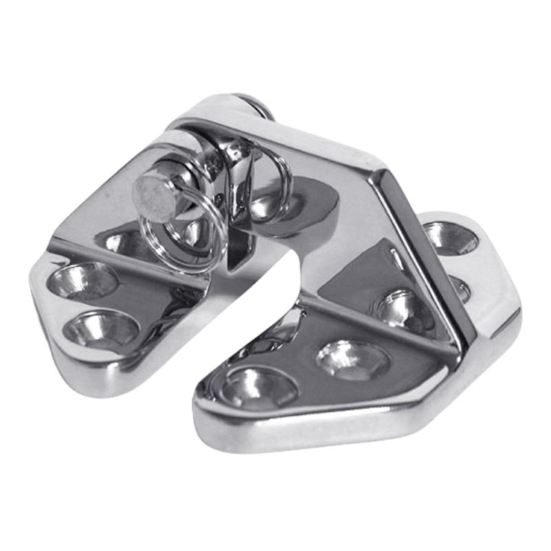Stainless Steel 316 Marine Hinges 66x71mm with Removable Pin Suitable for Deck Fitting, Boat/Yacht Hardware Installation