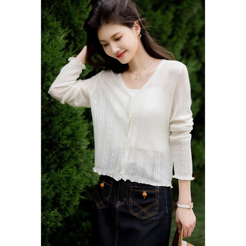 

Mokana Women s V-Neck Long Sleeve Knit Sweater One Size