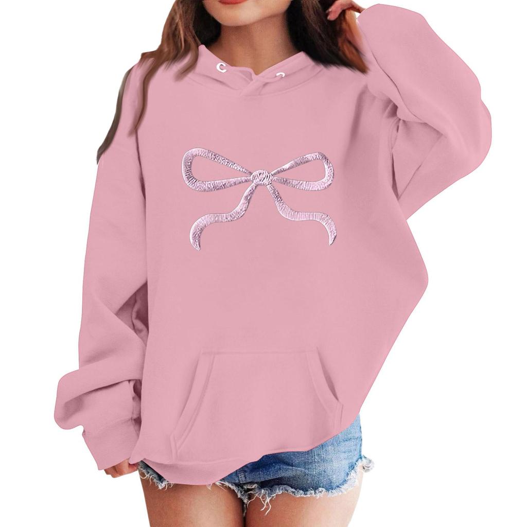 Sweatshirts For Teen Girls Hoodies Long Sleeve Drawstring Pullover Cute Oversized Hoodie