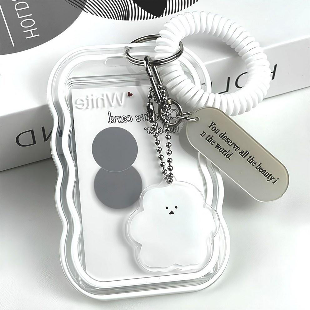 Blibuckit Cute Photocard Case Transparent Keyring