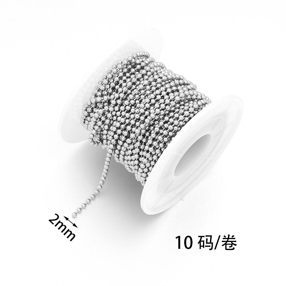 

10Yards/Lot Gold Plated Stainless Steel Bead Chain Round Ball Bead Chain Link Chain For Jewelry Making Findings DIY Accessories