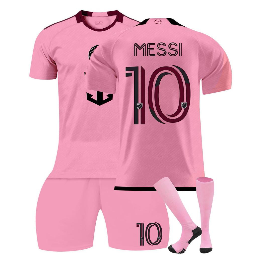 2425Inter Miami Home Football Jerseys Shorts Socks Set New Season Shorts Socks Adult Sizes Outfits