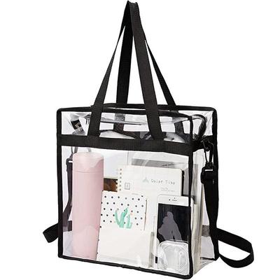 Versatile Transparent PVC Tote: Foldable Crossbody Handbag & Shoulder Bag for Shopping, Beach, and Travel