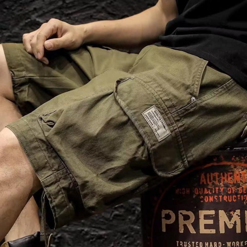 Men's Summer Korean Style Trendy Loose Casual Multi-Pocket Workwear Shorts