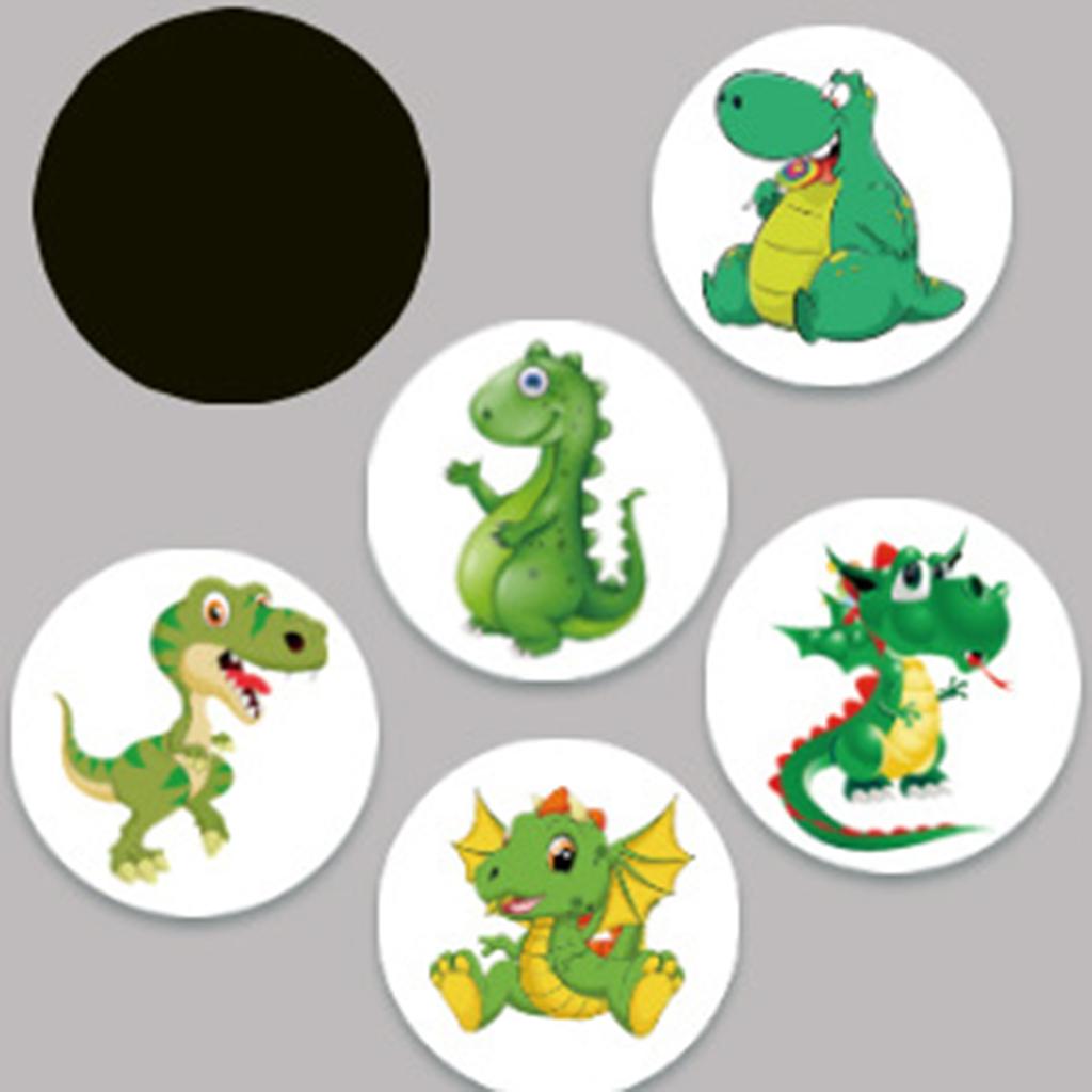 Adesivi per l'addestramento al vasino con motivo a dinosauro, adesivi per bersaglio per vasino, adesivi per sedile del water che cambiano colore e fanno pipì per bambini
