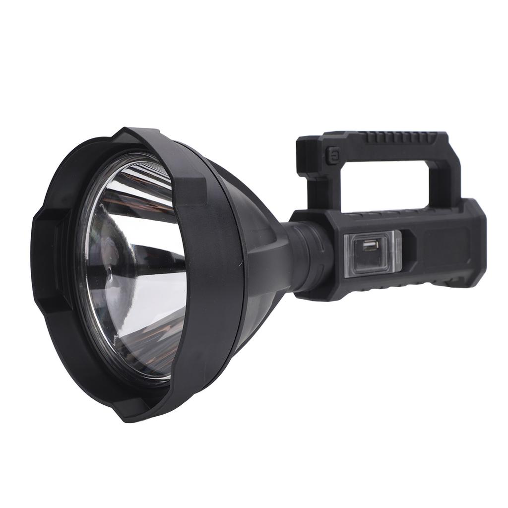 LED Spotlight USB Port Waterproof Rechargeable Handheld Long Range Outdoor Flashlight for Field Exploration Camping
