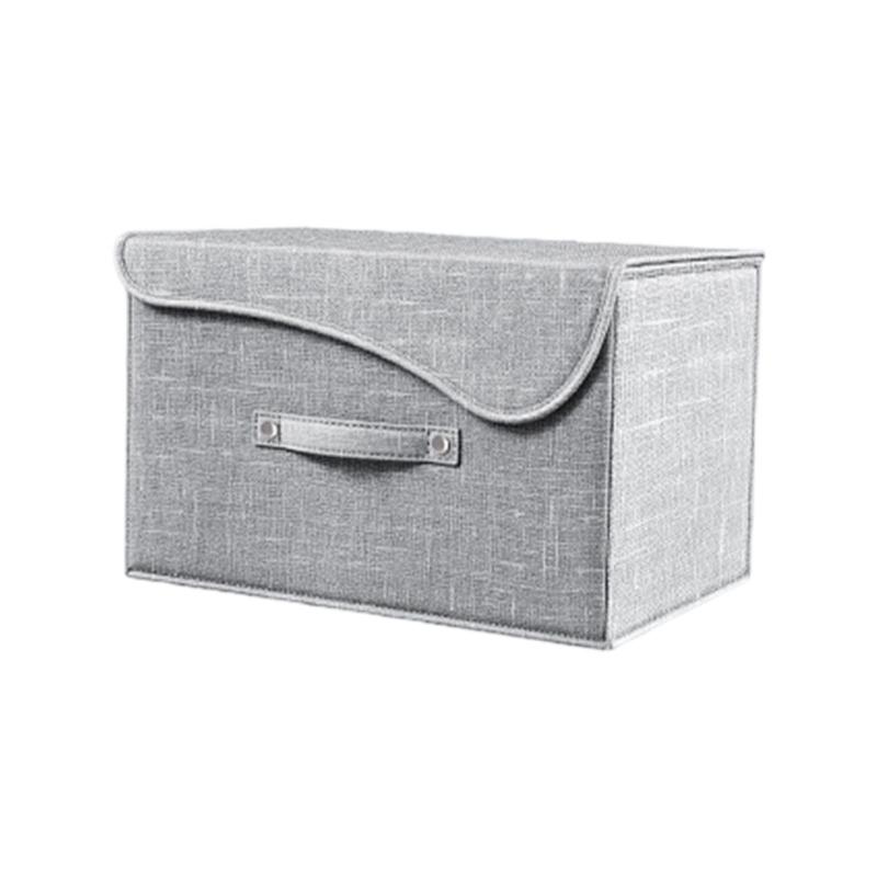 

Foldable Cloth Storage Bin With Reinforced Base For Bedroom Kids Room Organization Durable Linen Materials