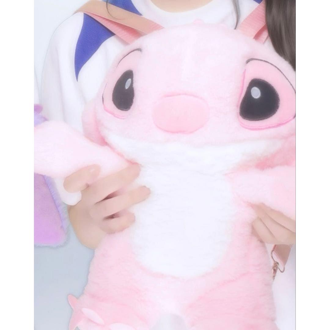 Stitch Plush Backpack Pink Angel