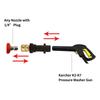 High Pressure Water Gun Foam Cannon Adapter Kit for Karcher K2 K3 K4 K5 K6 K7, Quick Connect with Color Nozzle Attachments