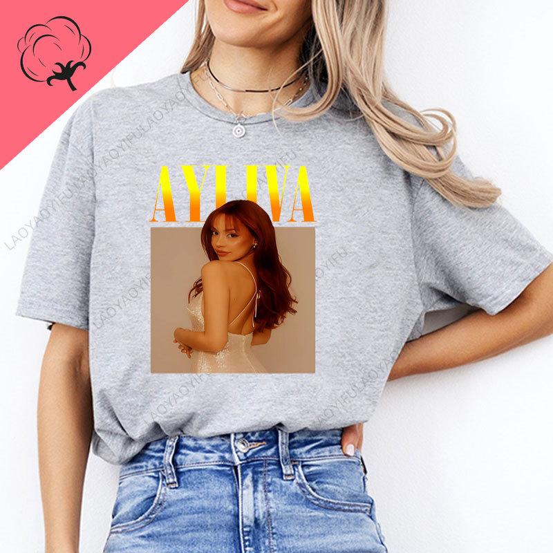 Regalo per Fan della Cantante Unisex Ayliva Regali di Compleanno per Fidanzate Belle T-shirt Grafiche Serie Viola Ayliva Abbigliamento in Cotone