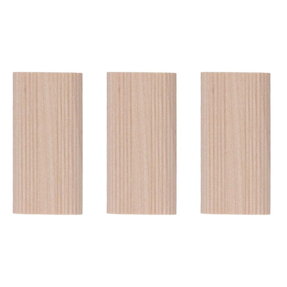 50pcs 6x20x40MM Beech Insertion Dowel Block Beech Wood Woodworking Furniture Splicing  Frame Joinery