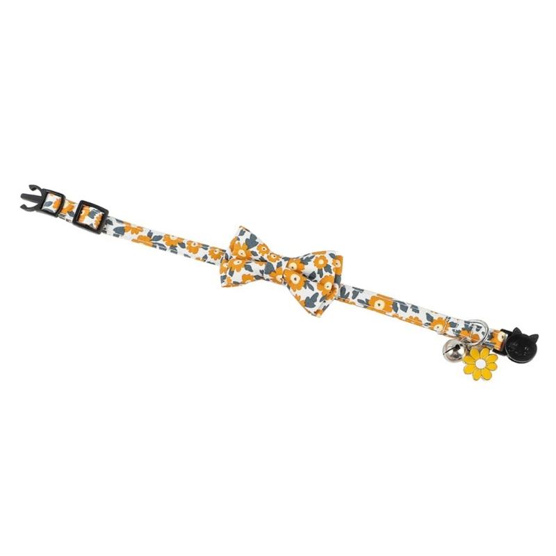 Breakaway Guler Guler imprimat cu flori pentru fotografii în aer liber de primăvară a pisicilor