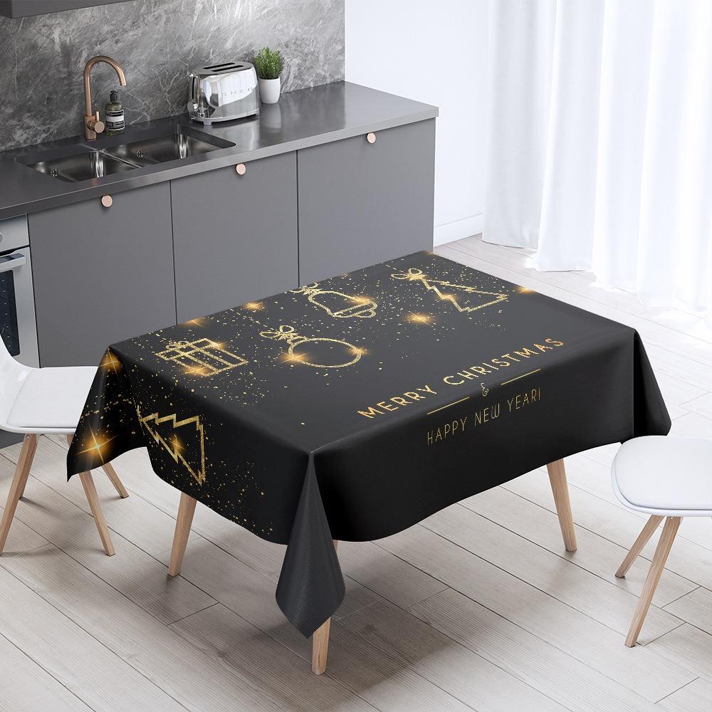 Christmas Tablecloth Coffee Table Table Cloth Holiday Gift Decoration Tarp