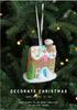 Christmas Ice Cream Cone Snowman Ornament – Cute Pink Decoration for Trees & Venues