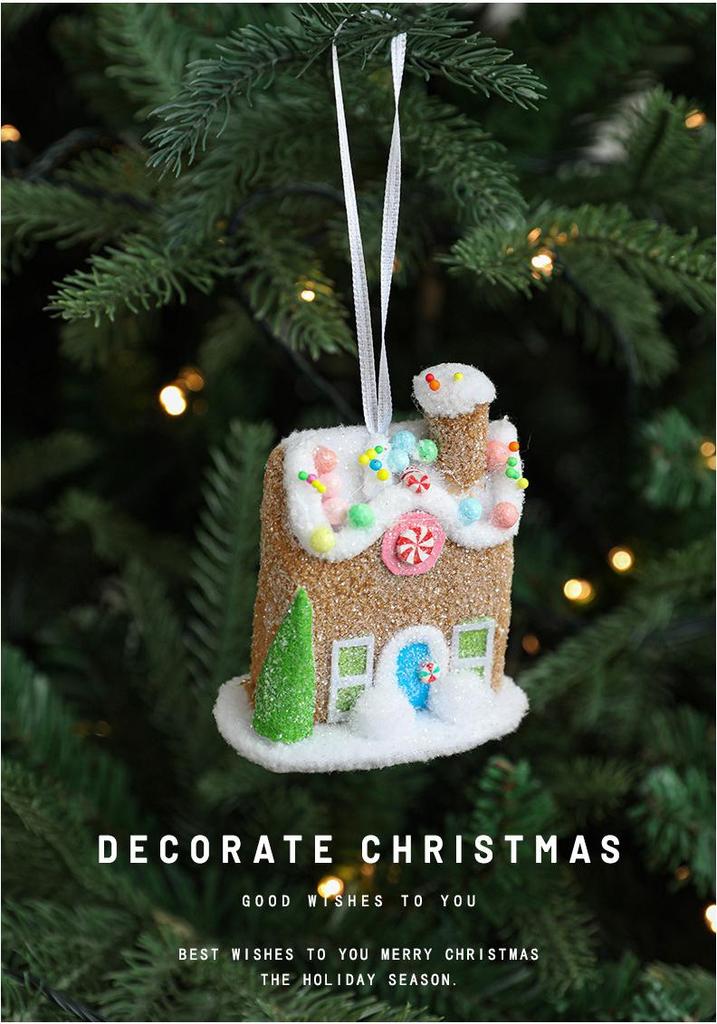 Christmas Ice Cream Cone Snowman Ornament – Cute Pink Decoration for Trees & Venues