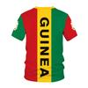 Guinea National Flag Pattern T-shirt Men's Hot Sale New Summer Women's Short-sleeved T-shirt Tops Shirt Children's 3D