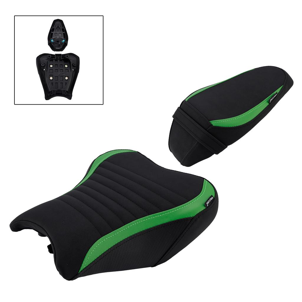 Rider Passenger Seat Front Rear Cushion Black Fit For Kawasaki Ninja Z900 17-24