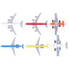 Airplane Set for Kids Mini Children Airplane Model Highly Simulation Alloy Model Set