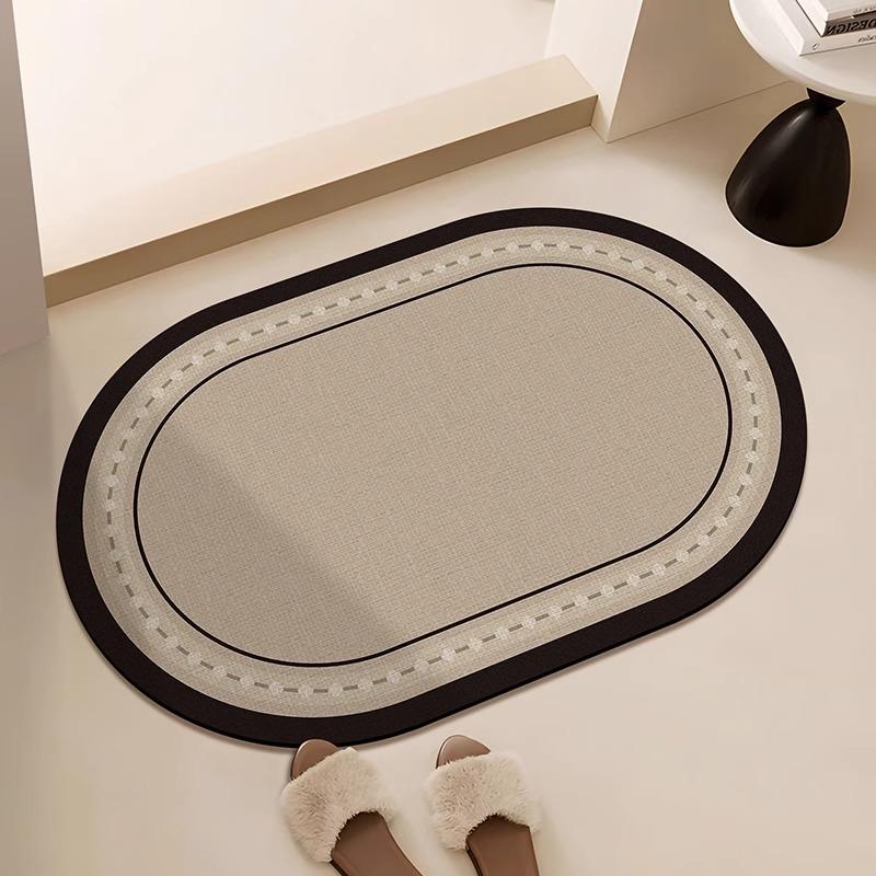 Bathroom Floor Mat Soft Diatom Mud Toilet Carpet Absorbent Quick-drying Bath Mats Doormat  Anti-slip Rug   Bloc