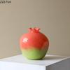 Gradient Color Pomegranate Glass Vase Plant Pots Table Decoration Flowers Arrangement Pomegranate Vase Room Aesthetic Decor