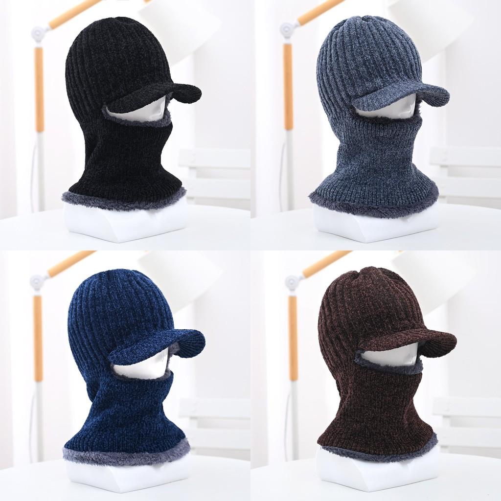 Thickened Winter Knitting Hat Ear Protection Men Full Coverage Headwear Gift