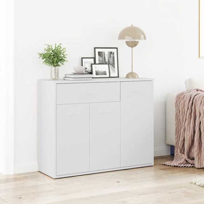 VidaXL Buffet Blanc 88x30x70 cm Aggloméré