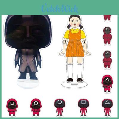 Stunning Squid Game Red Guard Worker Staff Acrylic Stand For Home Decor
