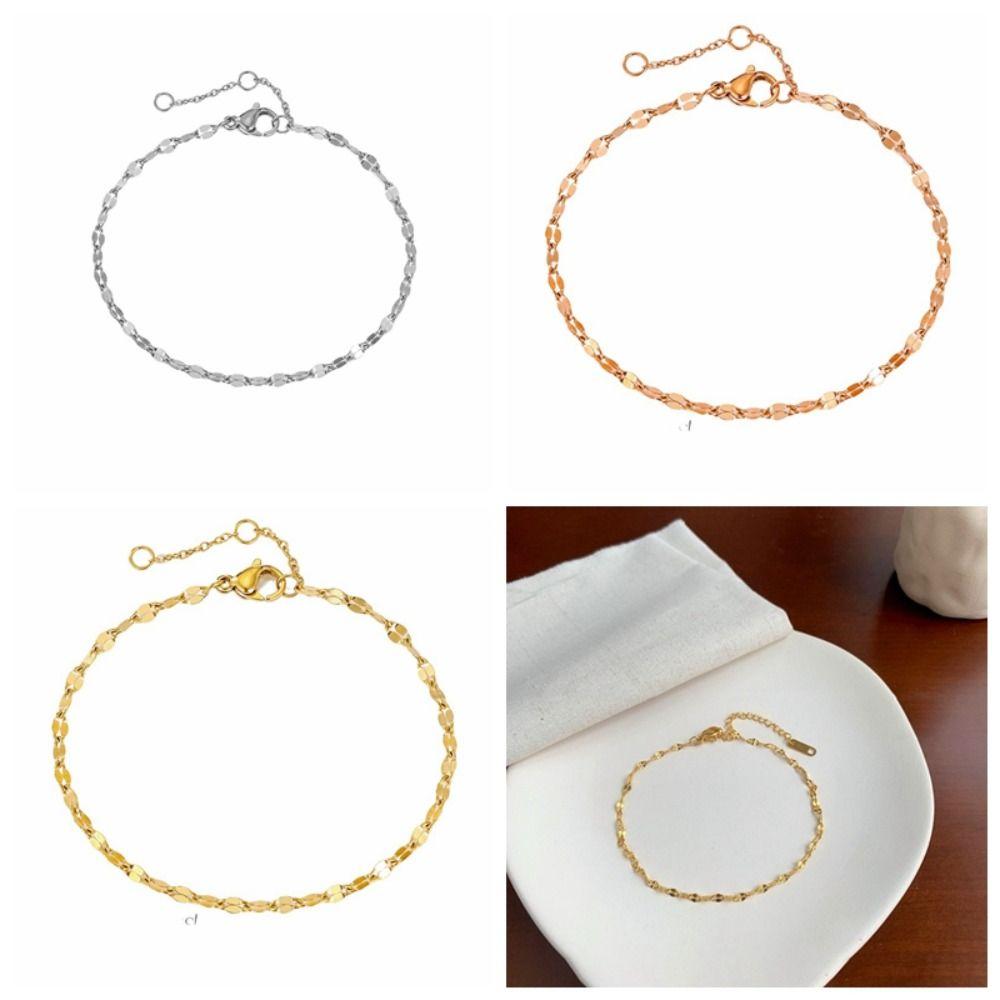 

Titanium Steel Fish Lips Chain Anklet Korean Style Creative Beach