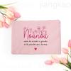 Thank You for Taking Care of Me Nanny Print Cosmetic Bag Women Neceser Makeup Bags Travel Toiletry Pouch Thanks Gifts for Nounou