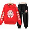 Children's Top and Bottom Suit Anime Spy X Family Hoodies Girls Boy Age 3-12 Coat Casual Toddler Sweatshirt Hood Clothing