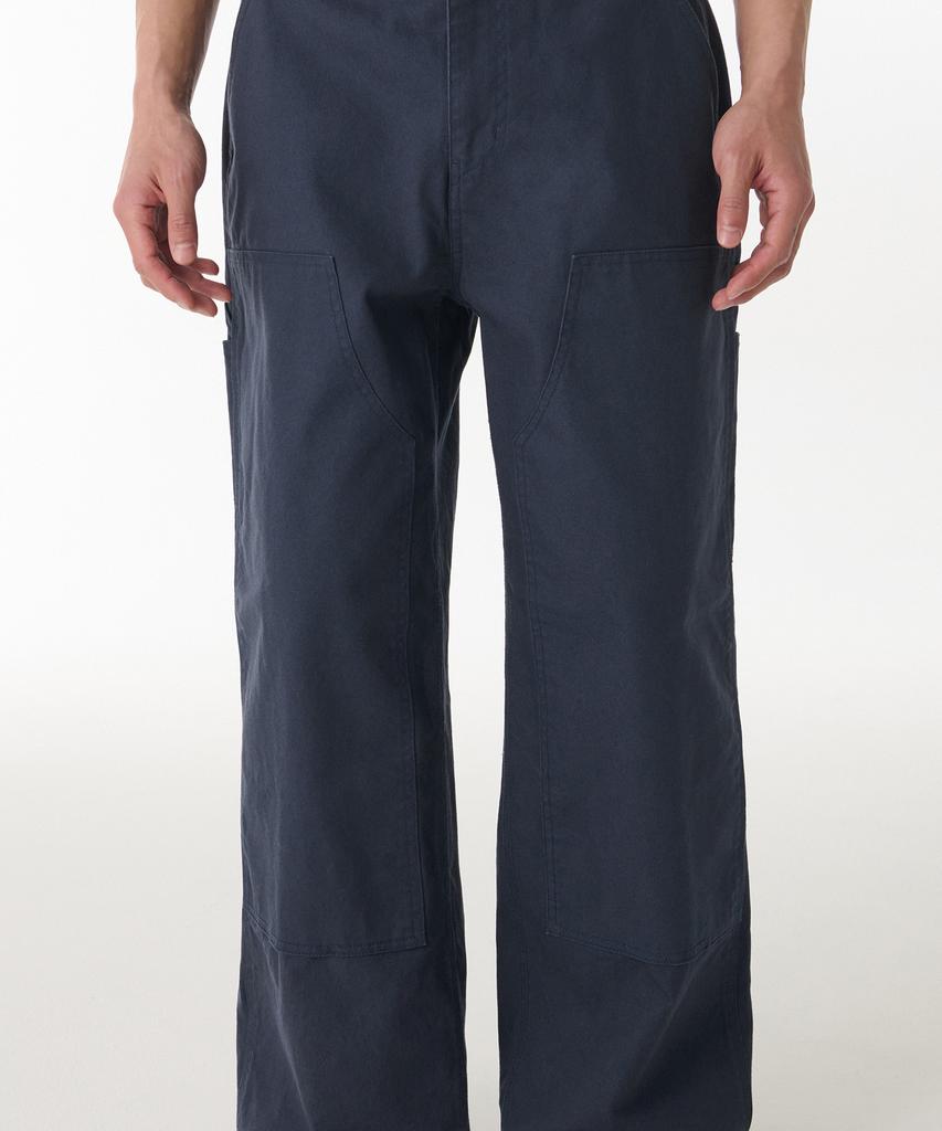 MUSINSA STANDARD Canvas Wide Double Knee Carpenter Pants [Iron Grey]
