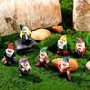 7pcs Fairy Garden Accessories Outdoor Mini Gnomes Decorations Set Seven Dwarfs Miniature Ornaments Statue for Flowerpot Decor
