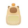 Capybara Shape Night Light with Alarm Clock 1500mAh USB Rechargeable Snooze Function Soft Lighting for Kids Room Decors