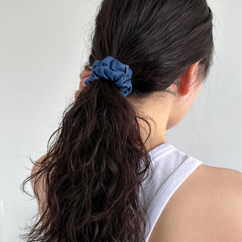 Geegee Denim Mini Scrunchie