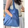 Bai Tiya Simple Nylon Cloth Bag Women Large Capacity Lightweight Shoulder Bag Solid Versatile Student Commuting Tote Bag