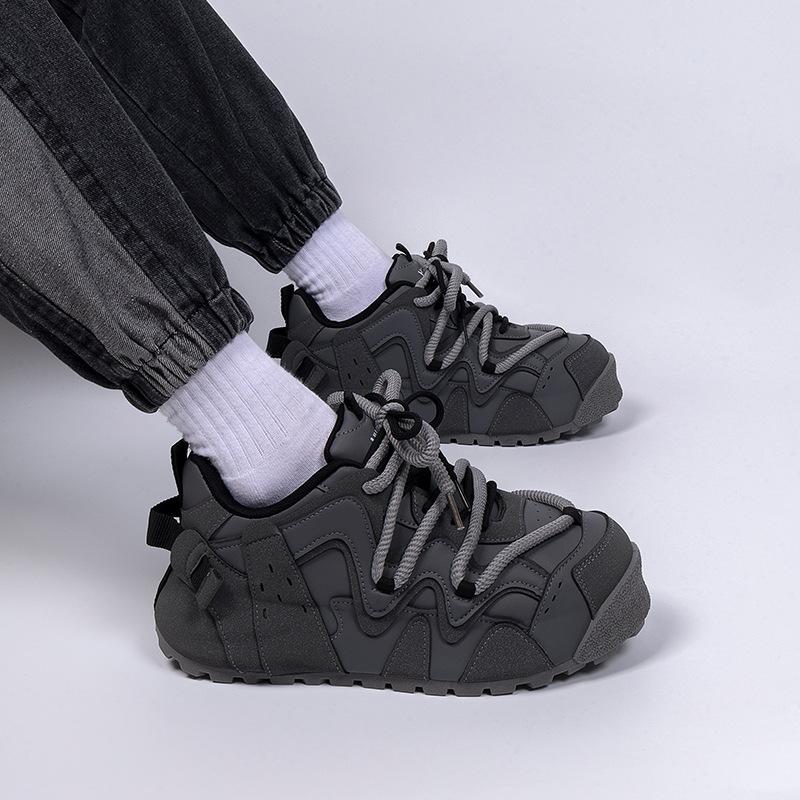 Global thick-soled heightening board shoes ZHQ68272 spring men's lightweight and comfortable trendy shoes versatile and explosive bread shoes