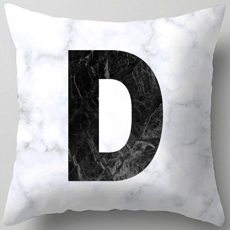 Living Room Sofa Pillow, Office Seat, Lumbar Pillow, Bedside Pillow, Simple Letter Printed Pillow Case, Home Furnishing