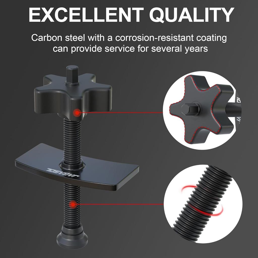 Heavy Duty Brake Pad Spreader, Disc Brake Pad Tool, Universal Brake Caliper Compression Tool, Caliper Piston Compressor Tool with Swivel Joint, Solid