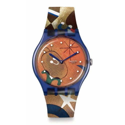 Swatch MIRO'S WOMEN & BIRD IN THE MOONLIGHT SO29Z136 Blue Watch