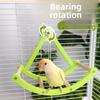 Rotating Bird Cage Stand Bite Resistant Rocking Perch Stand Parrot Enrichment Toy  Bird Cage