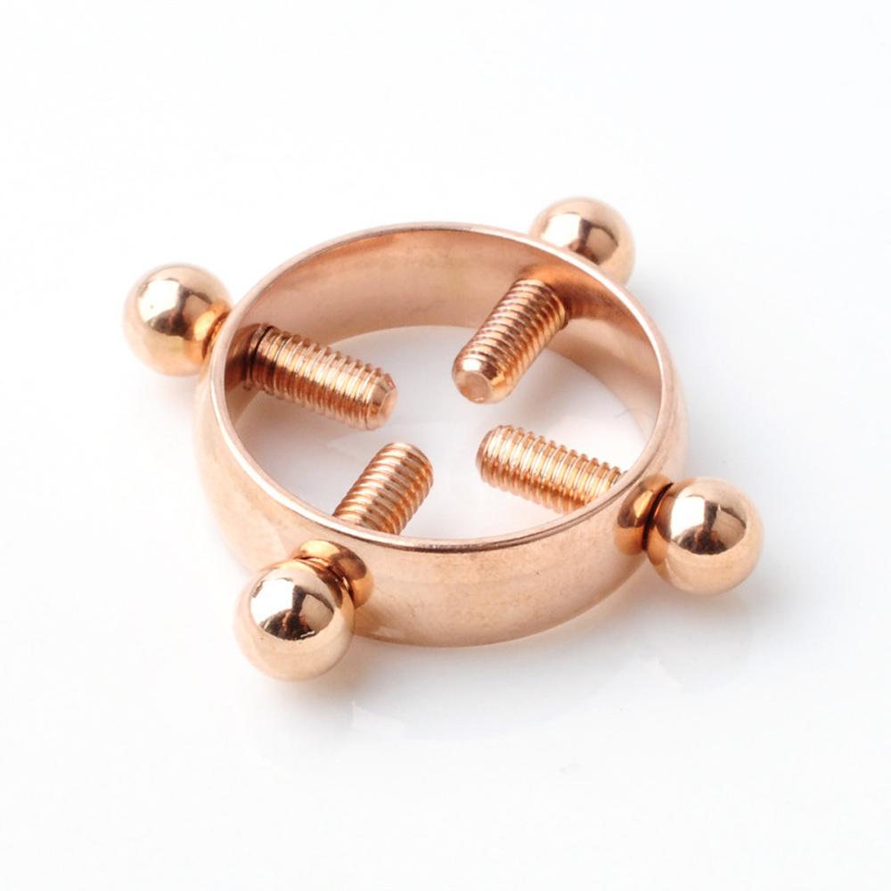 2Pcs Edelstahl Nicht Stechende Nippel Klemmen Ring Sexy Schmuck Dekoration Stimulieren G Punkt Schmerzlos Erwachsene Sex Spielzeug für