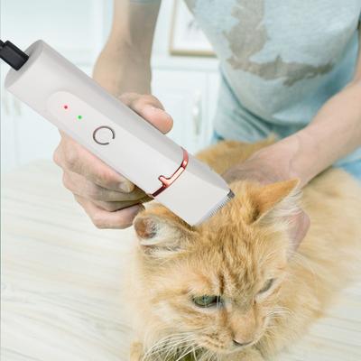 Neuer elektrischer Haustier 4 in 1 Rasierer Katze und Hund Haarschneider Nagelschleifer waschbarer elektrischer Haustierhaarschneider