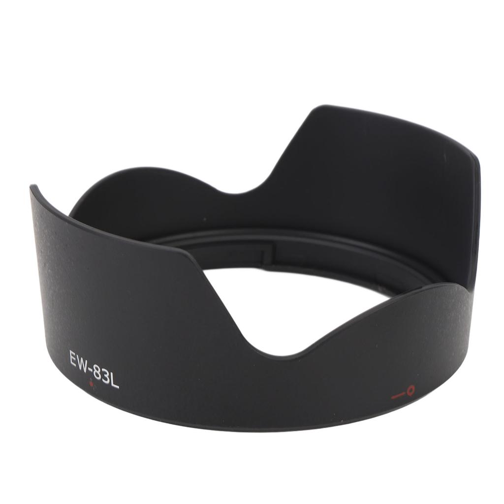 EW 83L Camera Lens Hood ABS Lens Hood Shade with 77mm Lens Cap for EF 24 to 70mm F/4.0L USM Standard Zoom Lens